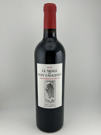 Château Péby Faugères Le Merle de Péby Faugères Saint-Émilion Grand Cru