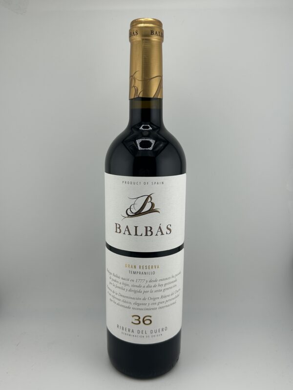 Balbas Gran Reserva 36 Meses 2015