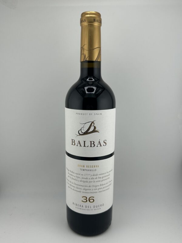 Balbas Gran Reserva 36 Meses 2015